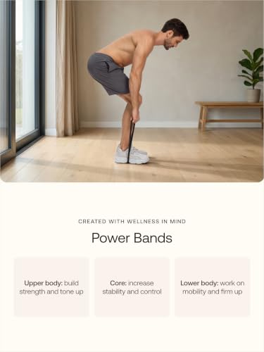 BetterMe Power Bands - Heavy Duty Resistance Bands for Working Out - Long Loop Resistance Bands for Strength Training, Pull Up Assistance, Mobility & Stretching