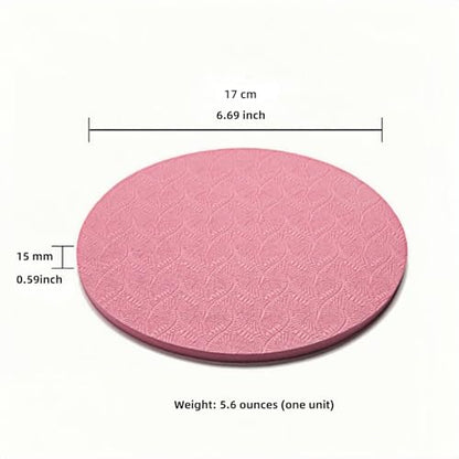 2-piece set yoga knee pads and exercise mats - super thick anti slip support for thick boards, gardening, push ups, knees, Pilates, and floor exercises - knees, elbows, wrists - color: pink