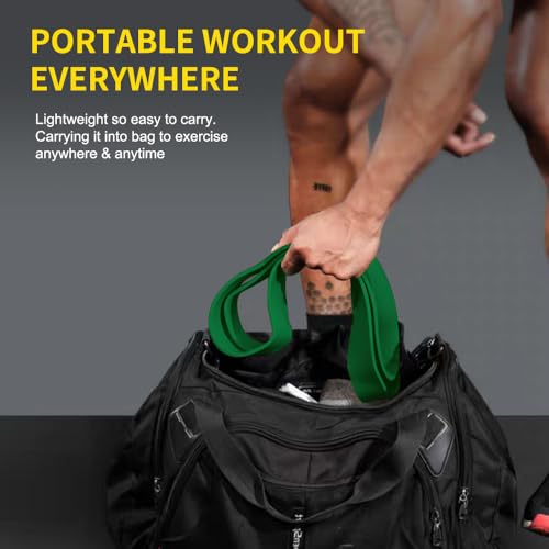 ROSAPOAR Resistance Band Pull up Band Fitness Exercise Bands Natural Latex for Workout Body Stretch Powerlifting Band Fitness Sport Training at Home/The Gym - color: green