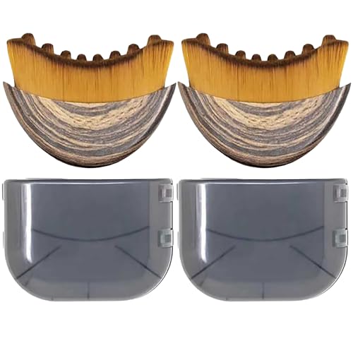 Lymphatic Contour Face Brush Lymphatic Drainage Massager Double Chin Reducer Lymphatic Drainage Brush for Face Ergonomically Designed to Fit The Skin Precisely (grey-2pcs) - color: Grey-2pcs