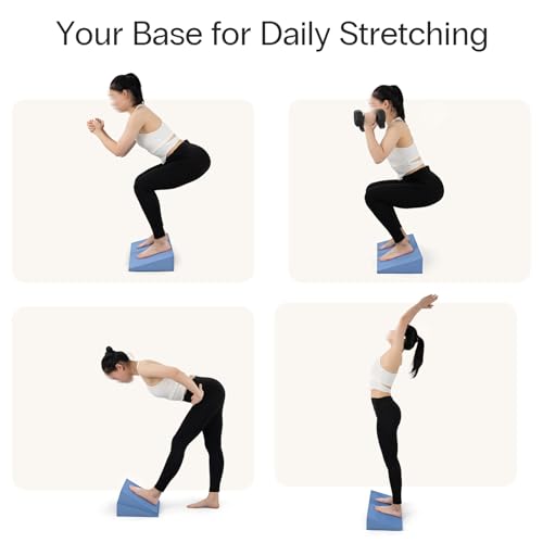 StrongTek Yoga Wedge Blocks, XL Foam, 16.5°, 13 x 12.75 x 3.75 in, 2-Pack