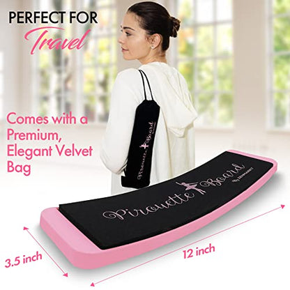 Zenmarkt Turning Board for Dancers, Cheerleaders, Gymnasts, Ice Skaters - color: Bright Pink