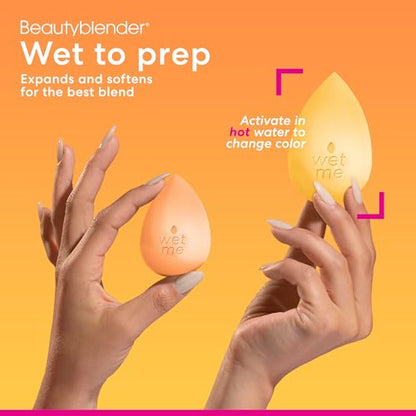 Beautyblender Beam Makeup Sponge, Streak-Free Finish, Vegan | Super-soft blending foam for foundations, powders & creams, reusable & washable, vegan & cruelty-free, made in USA - color: Beam