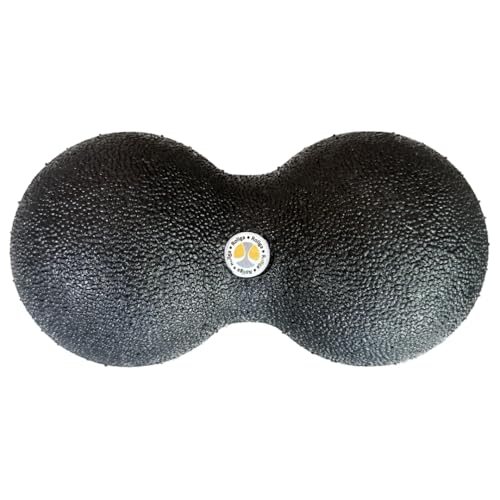 Rollga Peanut - The Better Peanut Ball Roller for Deep Tissue Massage, Mobility, Physical Therapy, Double Lacrosse Ball Massage, Back Pain, Myofascial Release, Muscle Knots, Suboccipital, & Acupoint - size: Small - 8x16cm