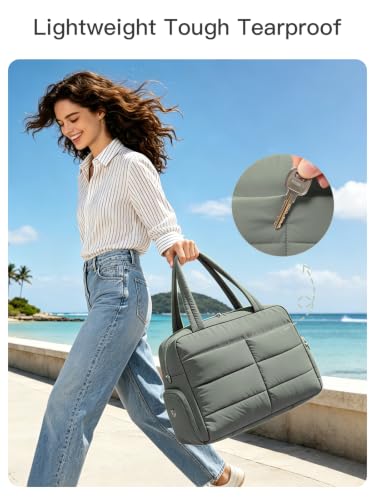 Gitus Travel Duffle Bag for Women Puffer Weekender Bags Carry on Gym Bag - color: Green