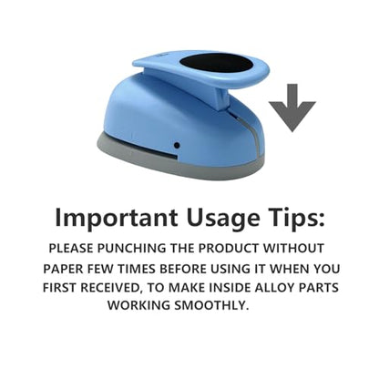 2‑Pcs Circle Hole Paper Punch Set, Puncher Cutting Diameter 3/4‑inch,1‑inch | Gift Wrapping, Cardstock, Crafting Design, Scrapbook Tools, Arts Fun Projects, Christmas and Birthday Gifts, Office Supplies. - size: 2 SMALL SIZE