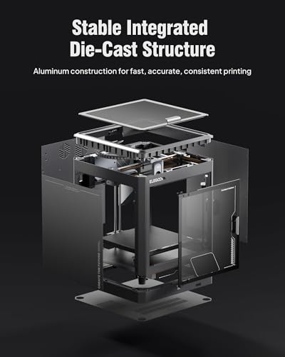 ELEGOO Centauri Carbon 3D Printer, CoreXY 500mm/s High Speed Printing with Auto Calibration, 320°C Nozzle and Built-in Camera, Ready to Print Out of the Box, 256x256x256mm Printing Size - size: Centauri Carbon