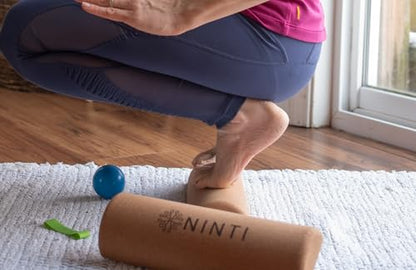 NINTI Premium Cork Balance Board for Foot Health & Ankle Strengthener