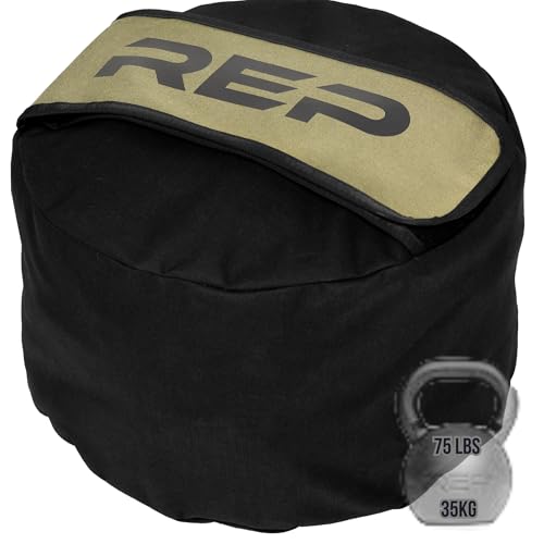 REP Fitness Stone Sandbag Trainer | Strongman Workout Equipment | Heavy Duty Strength Gear | Round Weighted Bag | Home Gym Accessories | Functional Fitness Tool | Unfilled Weight Sack - size: 75 lb | 35kg