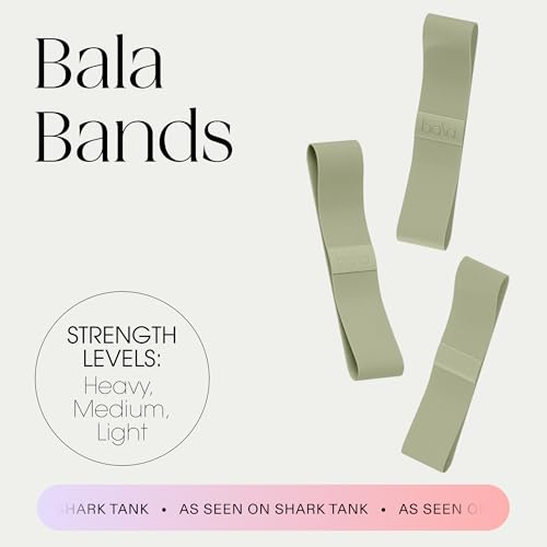 Bala Bands Resistance Bands, Non-Slip Fabric Exercise Bands - color: SAGE, size: Resistance Bands (Set of 3)