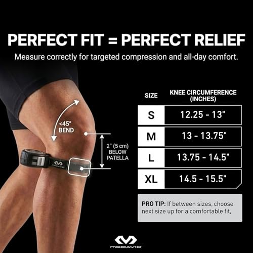 McDavid MD5113-01-35 Knee Sleeve / 4-Way Elastic Black Adult-L - color: Black, size: Large