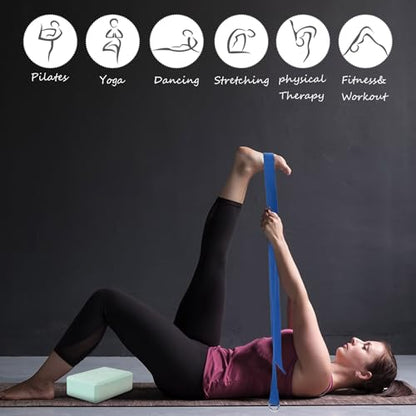 Outus 20 Pcs Yoga Blocks Bulk 9 x 6 x 3 Inch High Density Bricks to Improve Strength Flexibility Balance Soft Non Slip Gymnastic Blocks for Yoga Sports