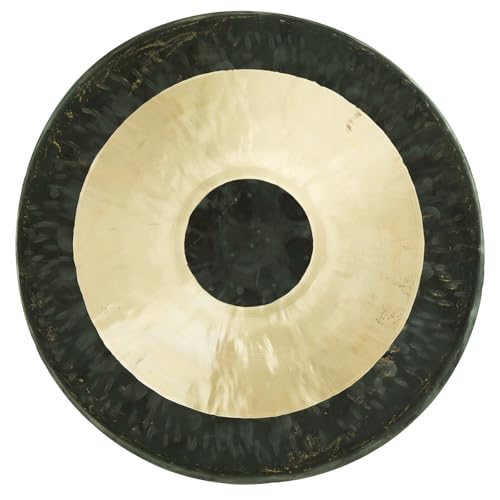 Unlimited Chau Gongs, Sound Healing, Meditation & Yoga Gong, Bronze, 12in | Traditional Chinese Bullseye Design, Clear & Simple Tones, Ideal for Beginners & Personal Meditation, Mallet & Rope Included - size: 12"