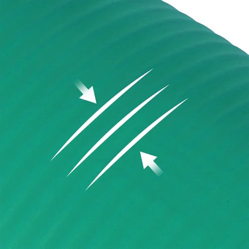 Fitvids Yoga Mat, 1/2-Inch Extra Thick High Density Exercise Mat, Anti-Tear Exercise Yoga Mat with Carrying Strap, Suitable for Various Yoga Exercises - color: Green