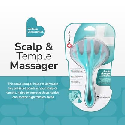BioSwiss Head Massager, Handheld Scalp and Temple Tingler and Scratcher, Relaxing Hair and Head Stimulation Tool - style: Scratcher
