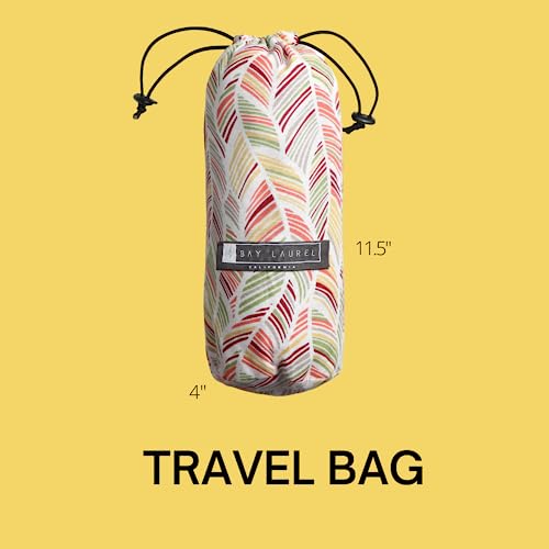 BAY LAUREL Turkish Beach Towel with Travel Bag 39 x 71 Quick Dry Sand Free Lightweight Large Oversized Towels Light - color: Lemon Yellow
