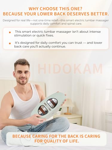 Smart Lower Back Massager with Soothing Warm Therapy & Air Traction – Spinal Decompression Device for Sciatica Relief, Lumbar Pressure & Stiffness - Ideal Gift for Parents & Loved Ones