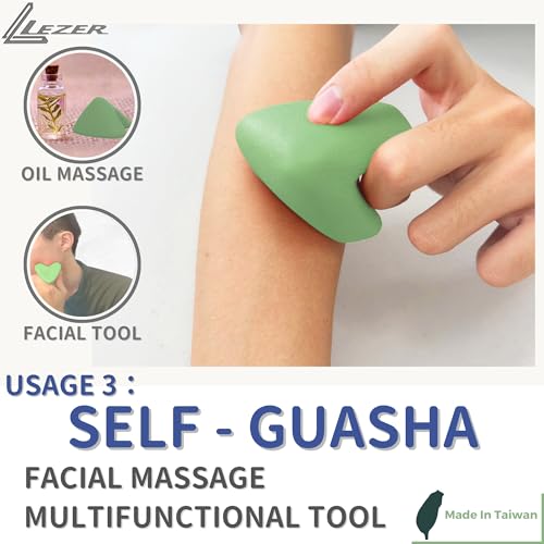LEZER Trigger Massage Point, Manual Massage Ball, Muscle Knots Relief Tool, Myofascial Release, Physical Therapy, Deep Tissue Back Massage, Plantar Fasciitis, 2.9 in x 2.1 in (Green) - style: 03 - Trigger Green