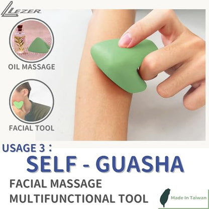 LEZER Trigger Massage Point, Manual Massage Ball, Muscle Knots Relief Tool, Myofascial Release, Physical Therapy, Deep Tissue Back Massage, Plantar Fasciitis, 2.9 in x 2.1 in (Green) - style: 03 - Trigger Green