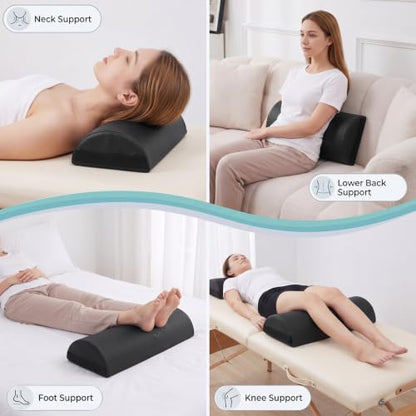 Junkin Half Round Massage Table Bolster, Bolster Pillow for Massage Yoga