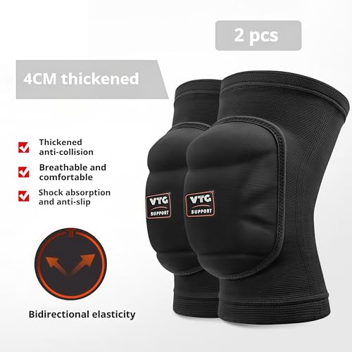 1 Pair Soft Foam Knee Pads, Shock Absorbing Support Unisex - size: X-Large (44-52 CM/17½-20½ ")