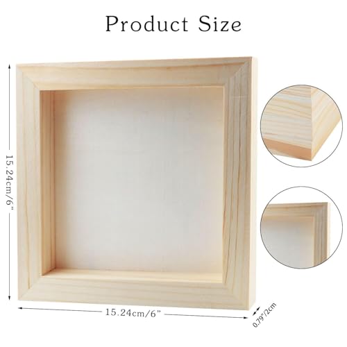 FSWCCK 10 Pack 6 x 6 inch Wood Panel Boards, Unfinished Wood Canvas Panels for Crafts, Painting Canvas, DIY Art Projects, Pouring, Arts Use with Oils, Acrylics - size: 6"X 6" 10 Pack