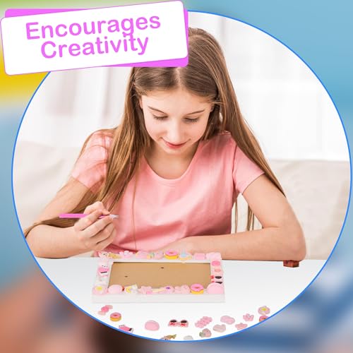 ZALIAFEI 3PCS Mosaic Photo Frame Craft Kit, DIY Crafts Crafts for Girls 8-12, Arts and Crafts Gifts for 10 Year Old