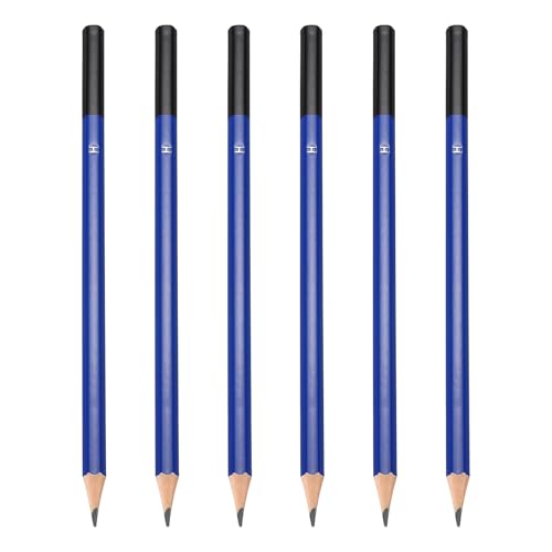 PATIKIL H Drawing Pencils for Sketching, 6PCS Sketch Pencils for Drawing Art Pencils Graphite Wood Pre-sharpened for Drawing Sketching Artists, H Pencils - size: 1 Count (Pack of 1), style: H