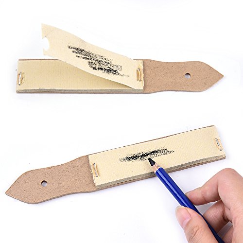 Sandpaper Sharpener - 2 Pieces Sketch Sandpaper Pencil Sharpener Lead Pointer Art Drawing Tool for Adults, Teens, Artists