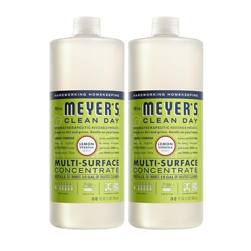 Mrs. Meyer's Multi-Surface Concentrate Lemon Verbena, 32 OZ (Pack of 2) - size: 32 Fl Oz (Pack of 2)
