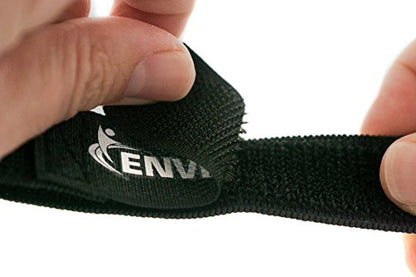 Elastic Reusable Cinch Straps 1"x15" - 10 Pack Hook and Loop - Plus 2 Free Bonus Reusable Cable Ties - size: 1" x 15"