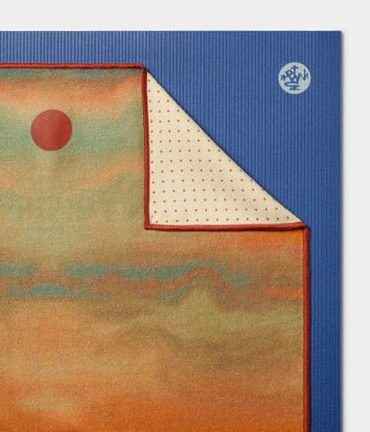 Manduka Yogitoes Hot Yoga Mat Towel - 71" | Moisture Activated Grip | Patented Silicone Nubs | Highly Absorbent, Durable & Easy Care | Made from Recycled Materials | 71 x 24 Inches | Dawning - color: Dawning, size: 71" x 24"
