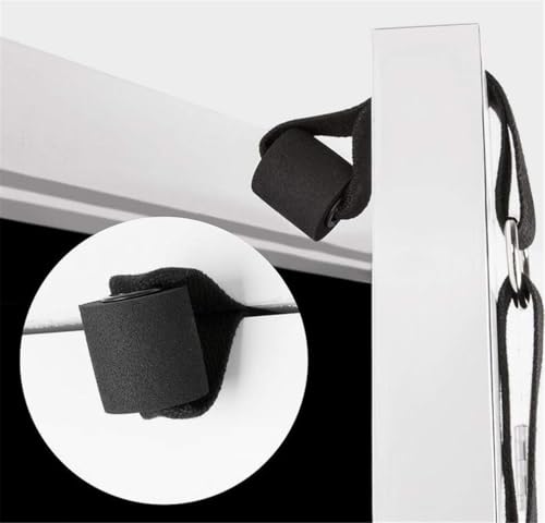 Yoga Fitness Stretching Strap, Door Flexibility Stretching Strap, Improve Leg Waist Back Flexibility Back Bend Assist Trainer, for Rehab Pilates Ballet Dance Cheerleading Splits Gymnastics - color: black