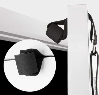 Back bend Assist Trainer - Improve Back and Waist Flexibility, Door Flexibility Stretching Strap, Home equipment for Ballet, Dance, Yoga, Gymnastics, Cheerleading, Splits - color: black