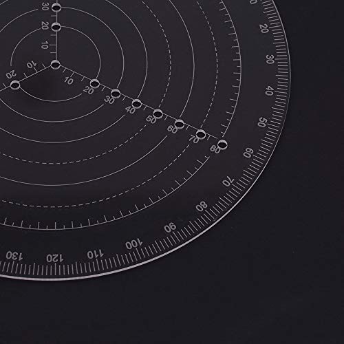 Round Center Finder Compass Clear Acrylic Lathe Centering Tool Circle Gauge for Drawing Circles Wood Turning Lathe Work Tool Circles Diameter