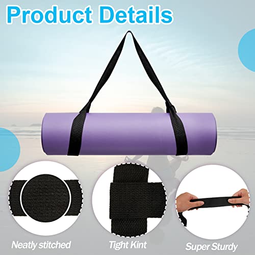 Deekin 4 Pcs Yoga Mat Straps for Carrying Yoga Mat Holder Adjustable Thick Carrier Exercise Sling Cotton Workout Stretching Band for Carrying Large Mats Roller Skate