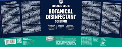 Bioesque Botanical Disinfectant Solution, Heavy Duty Broad-Spectrum Disinfectant, Kills 99.9% of Bacteria, Viruses*, Fungi, & Molds, 5 Gallon (Pack of 1) - size: 640 Fl Oz (Pack of 1)