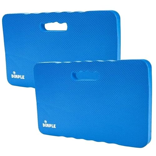 Dimple Thick Kneeling Pad | Garden Pad for Gardening | Kneeling Pad for Work | Garden & Bathtub Kneeler for Baby Bath | Kneeling Mat for Exercise & Yoga (XL) 17.8 x 11, Thickest 1-½"(2 Pack, Blue) | Garden & Bathtub Kneeler for Baby Bath, Kneeling Mat for