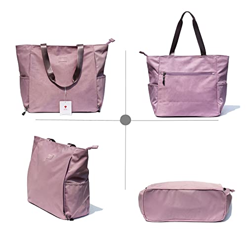 ESVAN Yoga Mat Bag Yoga Tote Carrier Shoulder Bag Carryall Tote for Office,Yoga,Pilates,Travel,Beach and Gym - color: H Pink
