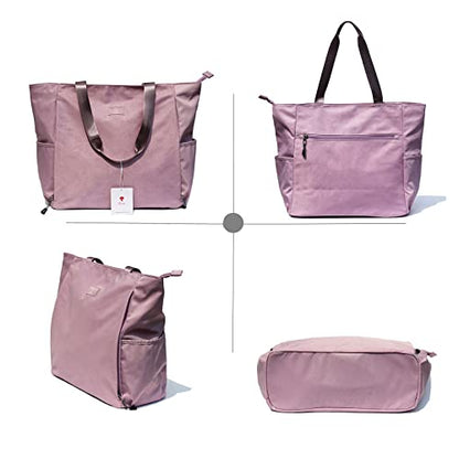 ESVAN Yoga Mat Bag Yoga Tote Carrier Shoulder Bag Carryall Tote for Office,Yoga,Pilates,Travel,Beach and Gym - color: H Pink