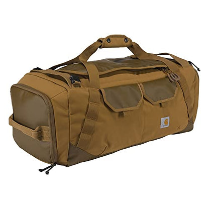 Carhartt Heavy Haul Utility Duffel Bag's, Water-Resistant Packable Bag for Jobsite, Gym, and Travel - color: Carhartt Brown, style: 55l
