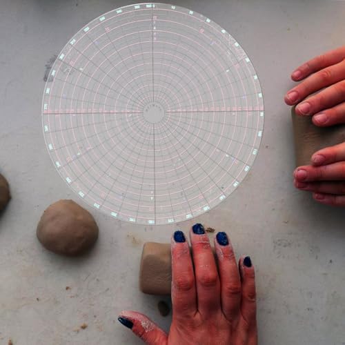 Pottery Measuring Gauge and Circle Maker Kit Clay Measuring Tool for Precise Patterns for Pottery Enthusiasts and Artists in Creative Projects