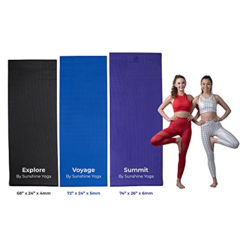 Voyage 5mm Studio Yoga Mats, 10 Pack, 72x24in - color: Assorted