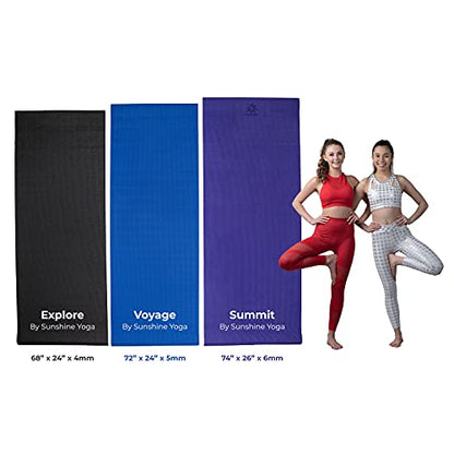 Voyage 5mm Studio Yoga Mats, 10 Pack, 72x24in - color: Assorted