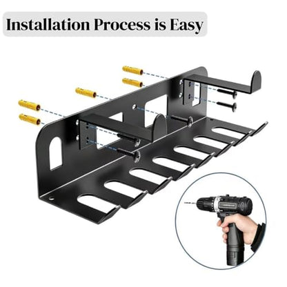 Heavy Duty Gym Equipment Storage Rack for Resistance Bands Storage, Gym Accessories Organization Storage Rack for Exercise Bands,Yoga mat,Jump Ropes, Barbells