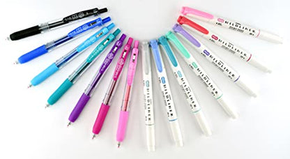 Zebra Pen MILDLINER Highlighter & SARASA Clip Gel Set, Assorted, 14-Pack | Includes 7 MILDLINER Highlighters and 7 SARASA Clip Gel Pens, Ideal for Journaling, Planners, and Note-Taking (10014) - style: Notetaking and Creative Planning Set