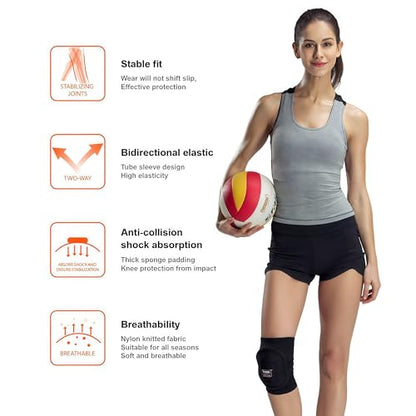 1 Pair Soft Foam Knee Pads, Shock Absorbing Support Unisex - size: X-Large (44-52 CM/17½-20½ ")