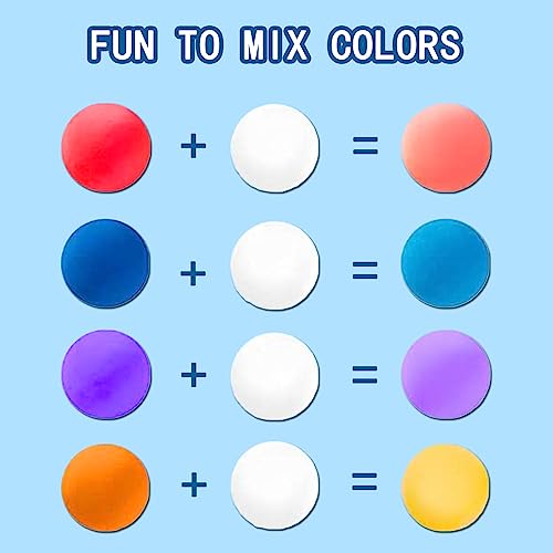 ifergoo 100g White Air Dry Clay, 3.5oz DIY Creative Modeling Clay for Kids | Refill Foam Magic Clay for School Art & Craft Project, Slime Supplies, Ultra-light & Soft, Gift for Age 3-12 Boys & Girls - color: White/100g