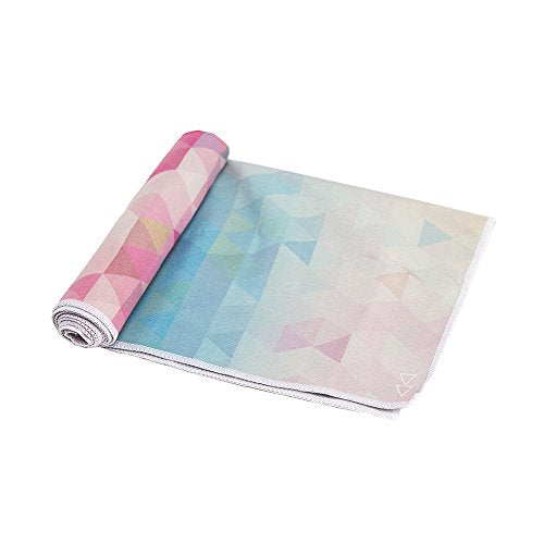 yogadesignlab | THE Hand Towel | Premium Non Slip Hand Towel | Designed in Bali | Colorful Eco Printed + Quick Dry + Soft | Hot Yoga, Bikram, Ashtanga, Sport, Barre, Travel (Tribeca Sand)