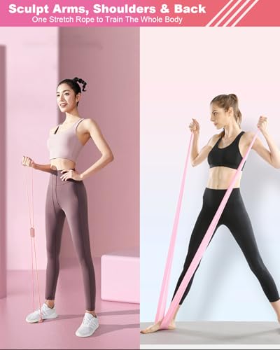 Pilates Essential Kit, Pilates Equipment Set for Women with Pilates Ring and Ball Set, Resistance Bands, Jump Rope and Core Sliders at Home Pilates Kit for Women Yoga Fitness Workouts&Better Me Gifts